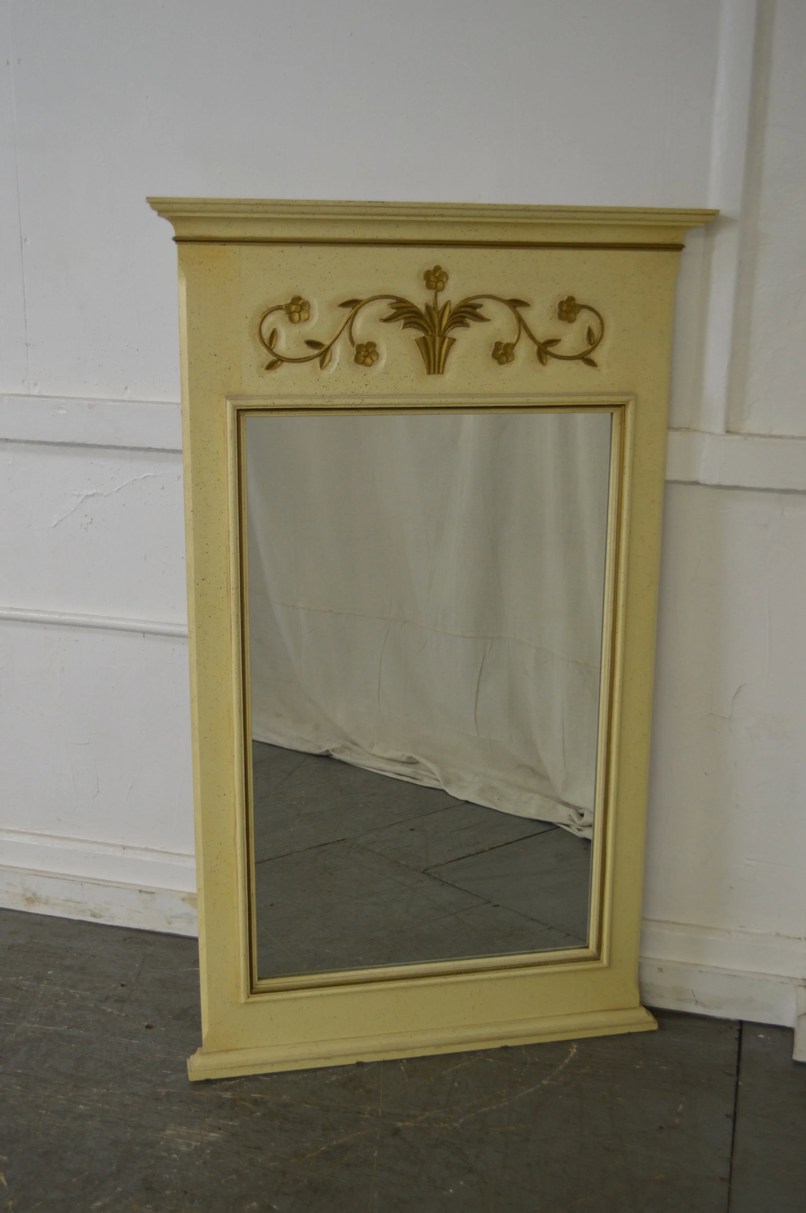 John Widdicomb Vintage French Louis XV Style Trumeau Mirror - 4