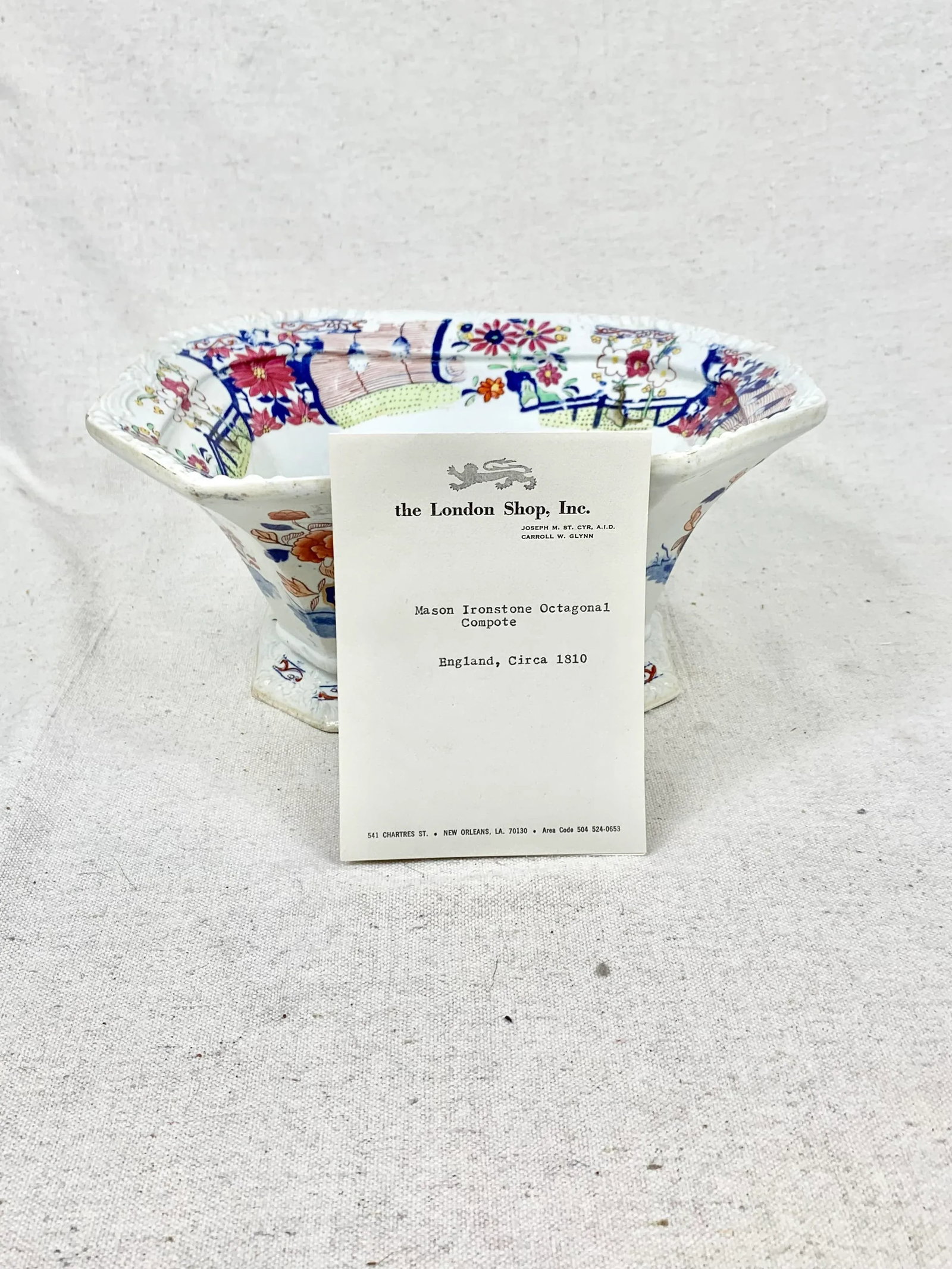 Antique 1810 Ironstone Compote - 12