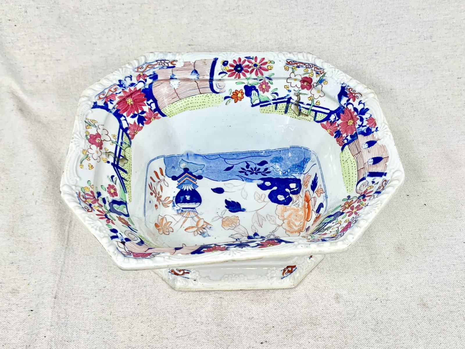 Antique 1810 Ironstone Compote - 6