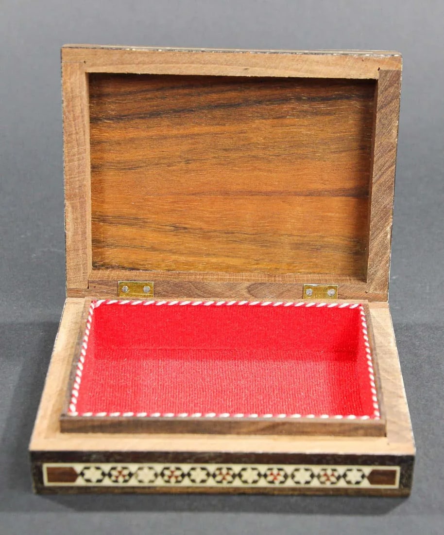 Middle Eastern Moorish Handcrafted Mosaic Decorative Trinket Box - 8