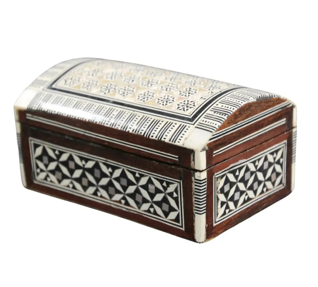 Middle Eastern Moorish Handcrafted Mosaic Decorative Box - 11