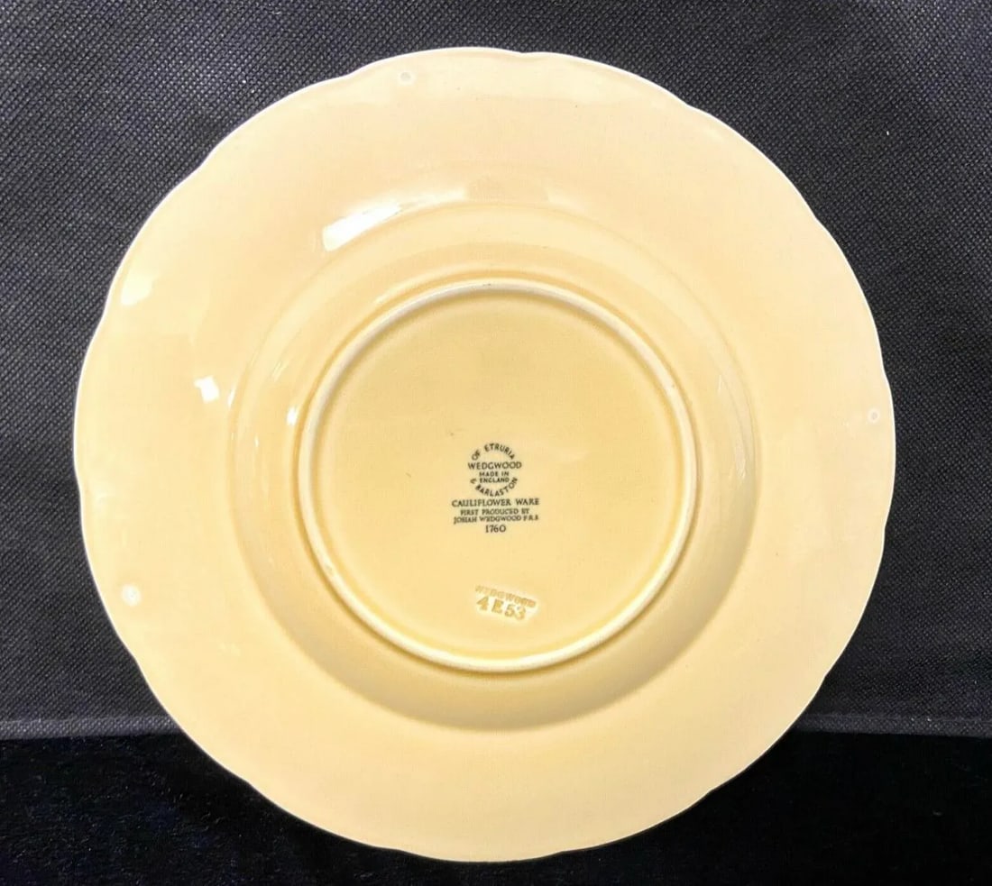 Vintage Wedgwood Majolica Plate Cauliflower Pattern - 4