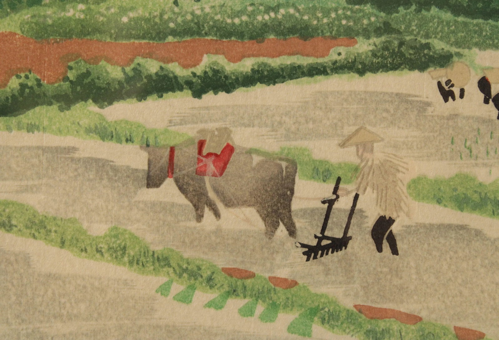 Vintage Japanese 'Rice Planting in Early Summer' Print, After Kotozuka Eiichi - 6