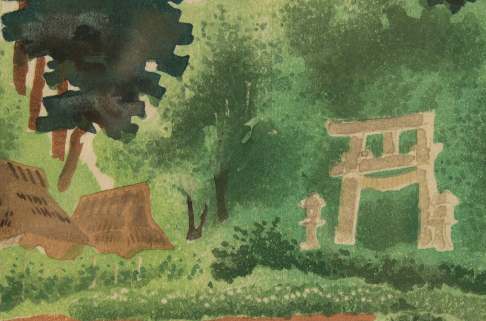Vintage Japanese 'Rice Planting in Early Summer' Print, After Kotozuka Eiichi - 7