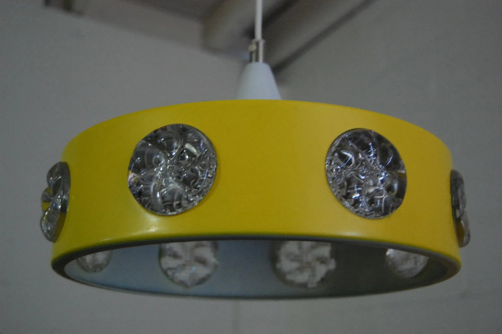 Mid-Century Yellow Swedish Modern Pendant - 7