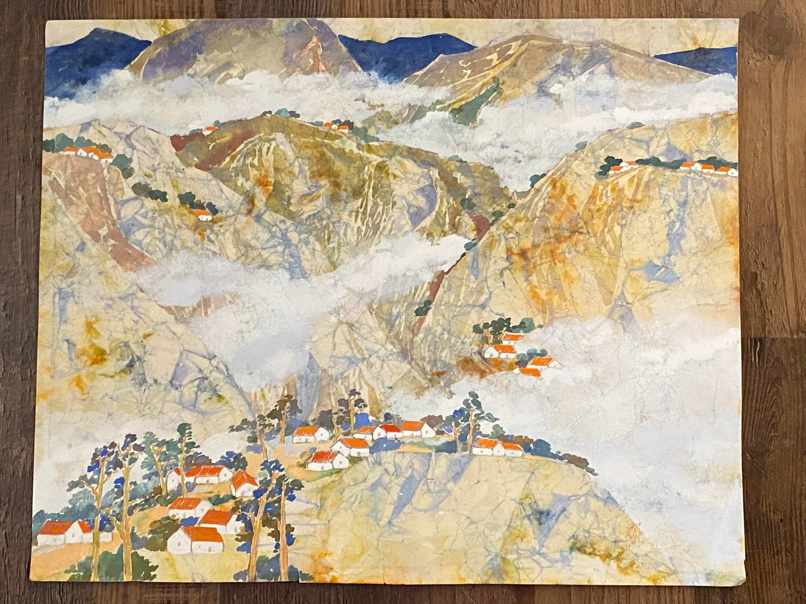 h.y. Peter Hsu Contemporary Chinese Watercolor on Paper Landscape Scene - 13