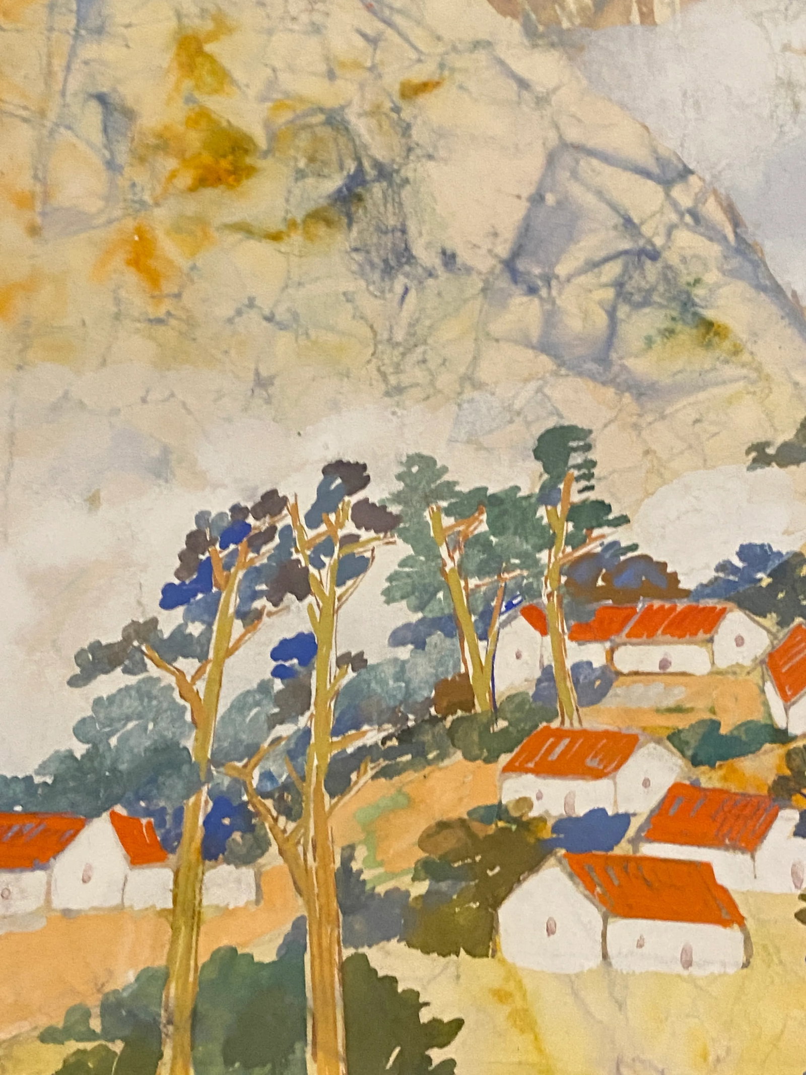 h.y. Peter Hsu Contemporary Chinese Watercolor on Paper Landscape Scene - 4
