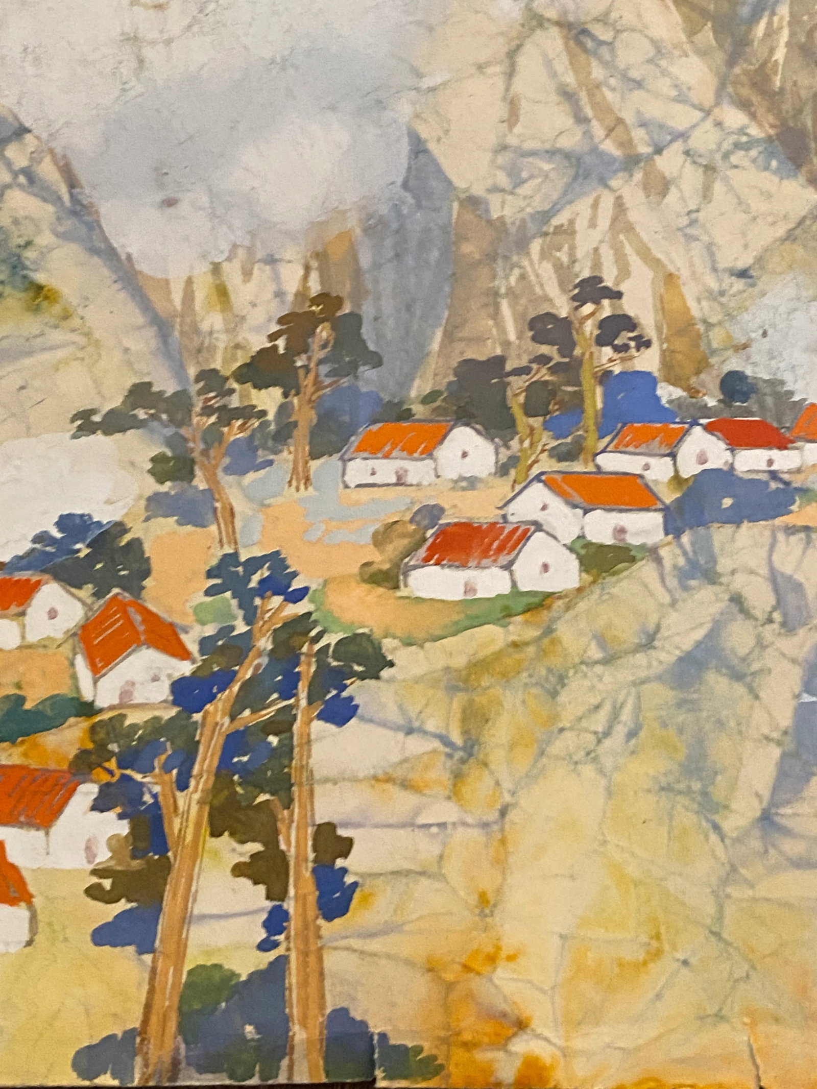 h.y. Peter Hsu Contemporary Chinese Watercolor on Paper Landscape Scene - 5