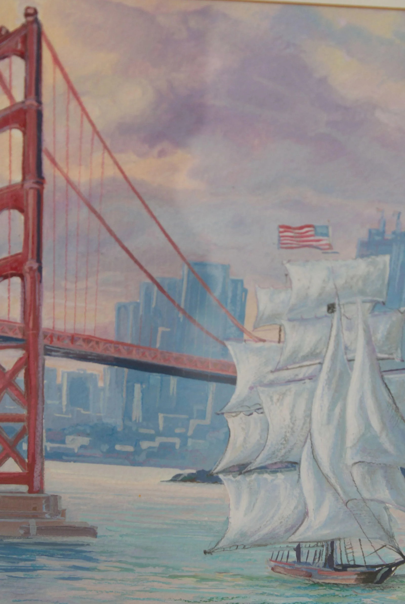 San Francisco Nautical Sail Boat Print by Yelena & Andrey - 7