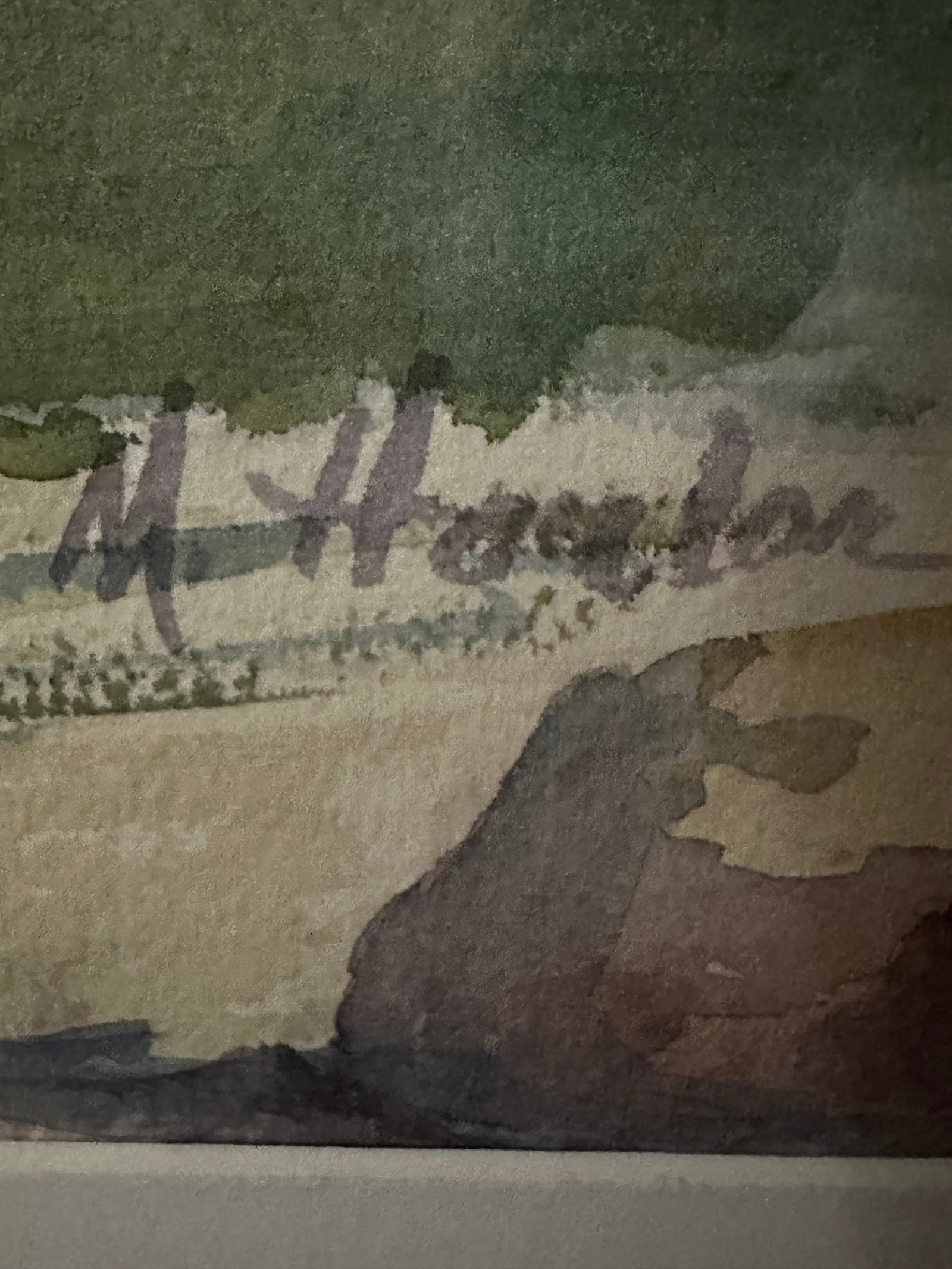 Late 20th Century "Ohanapecosh" Watercolor by Nw Artist Marianne Harlor - 2