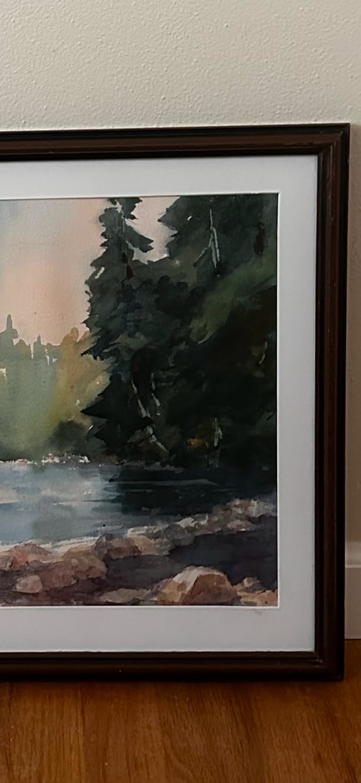 Late 20th Century "Ohanapecosh" Watercolor by Nw Artist Marianne Harlor - 6