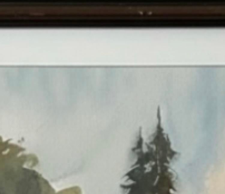 Late 20th Century "Ohanapecosh" Watercolor by Nw Artist Marianne Harlor - 7
