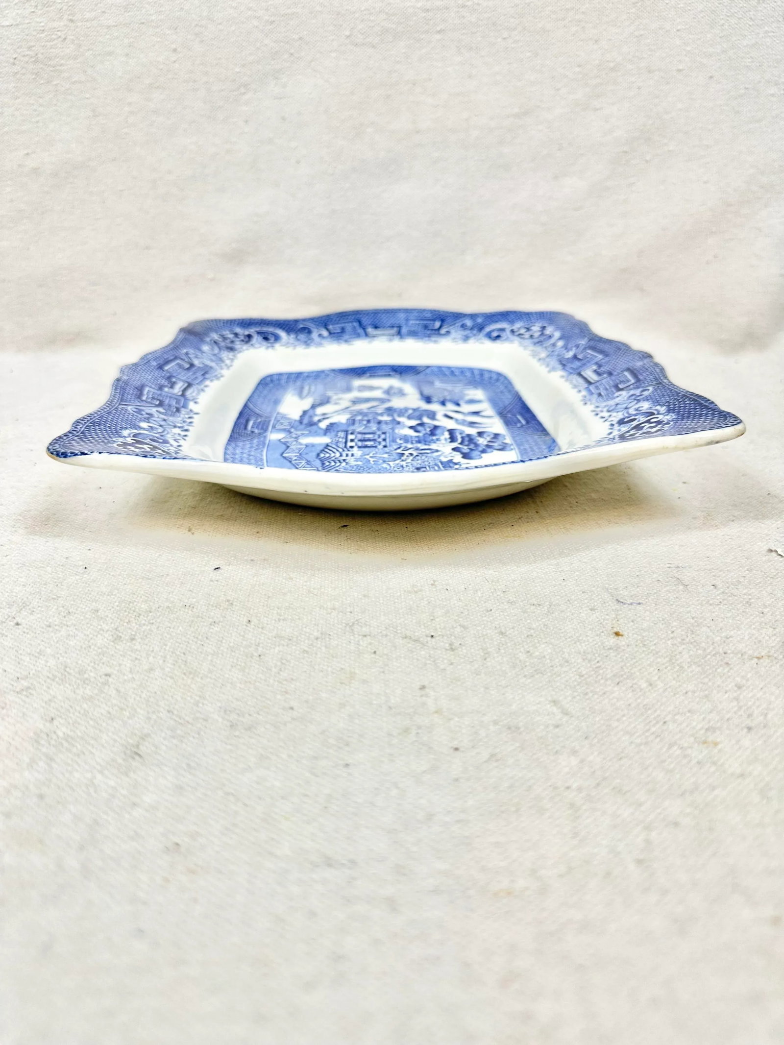 Vintage John Steventon & Sons Blue Willow Serving Platter - 5