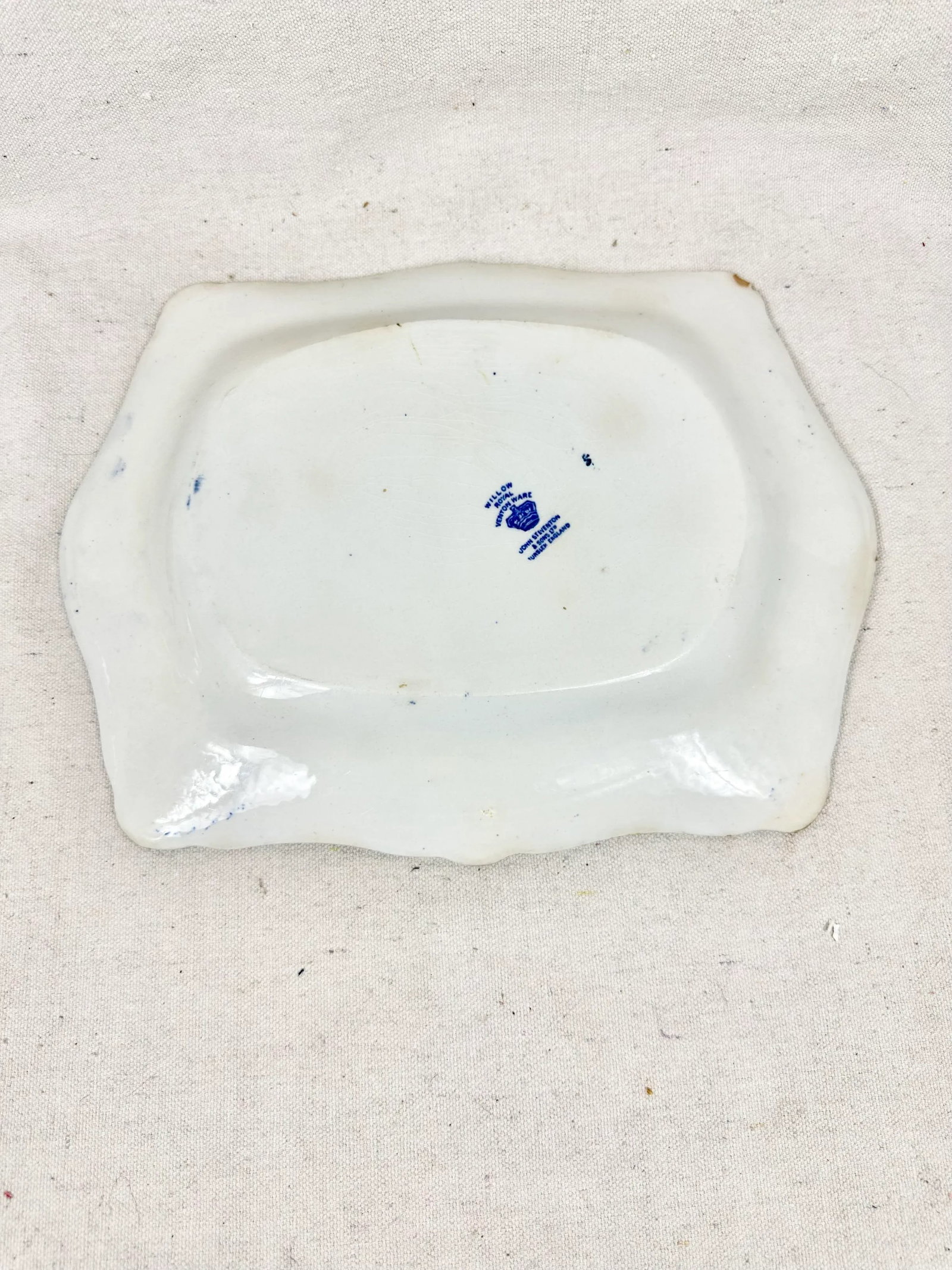 Vintage John Steventon & Sons Blue Willow Serving Platter - 7