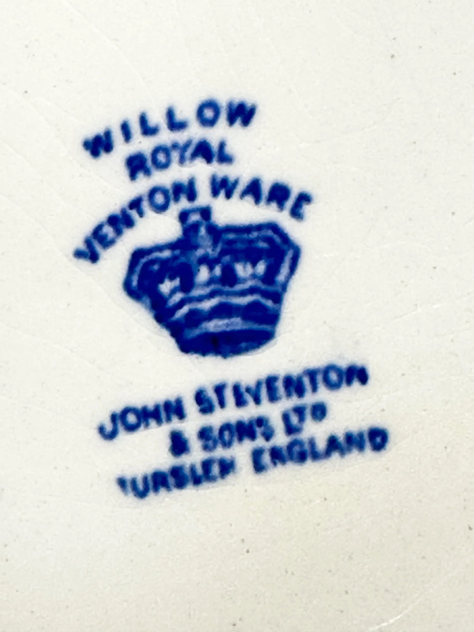 Vintage John Steventon & Sons Blue Willow Serving Platter - 9