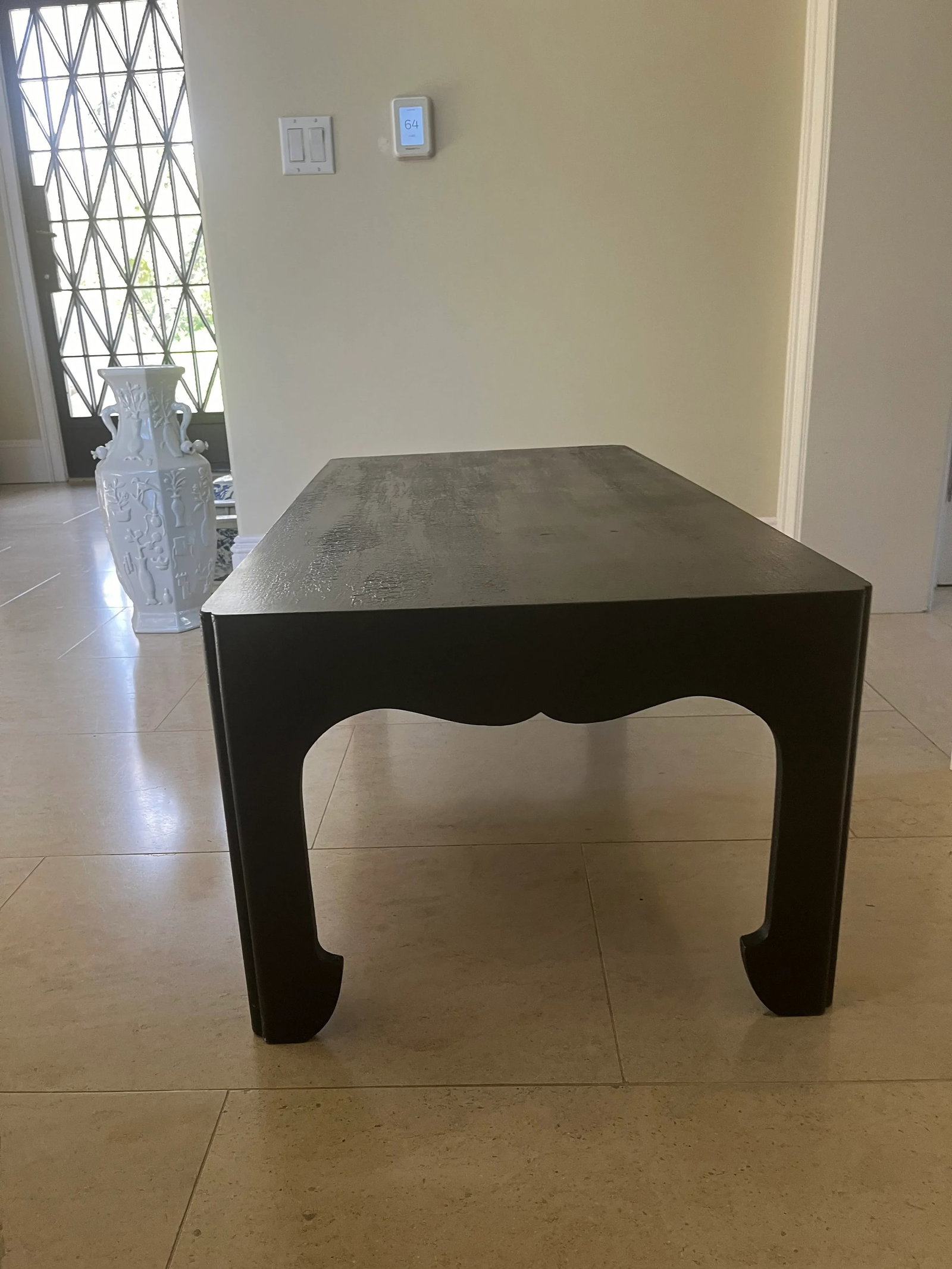 Modern Crackle Finish Coffee Table - 2