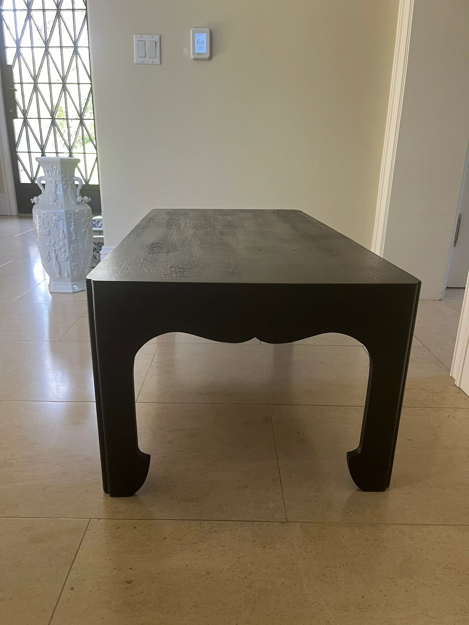 Modern Crackle Finish Coffee Table - 3