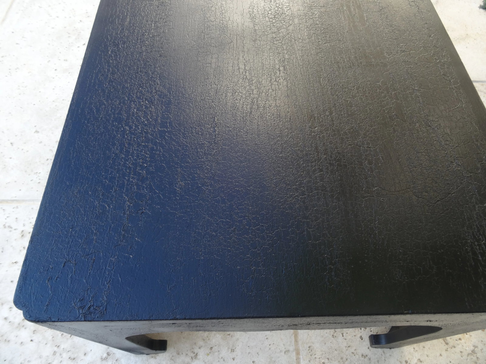 Modern Crackle Finish Coffee Table - 7