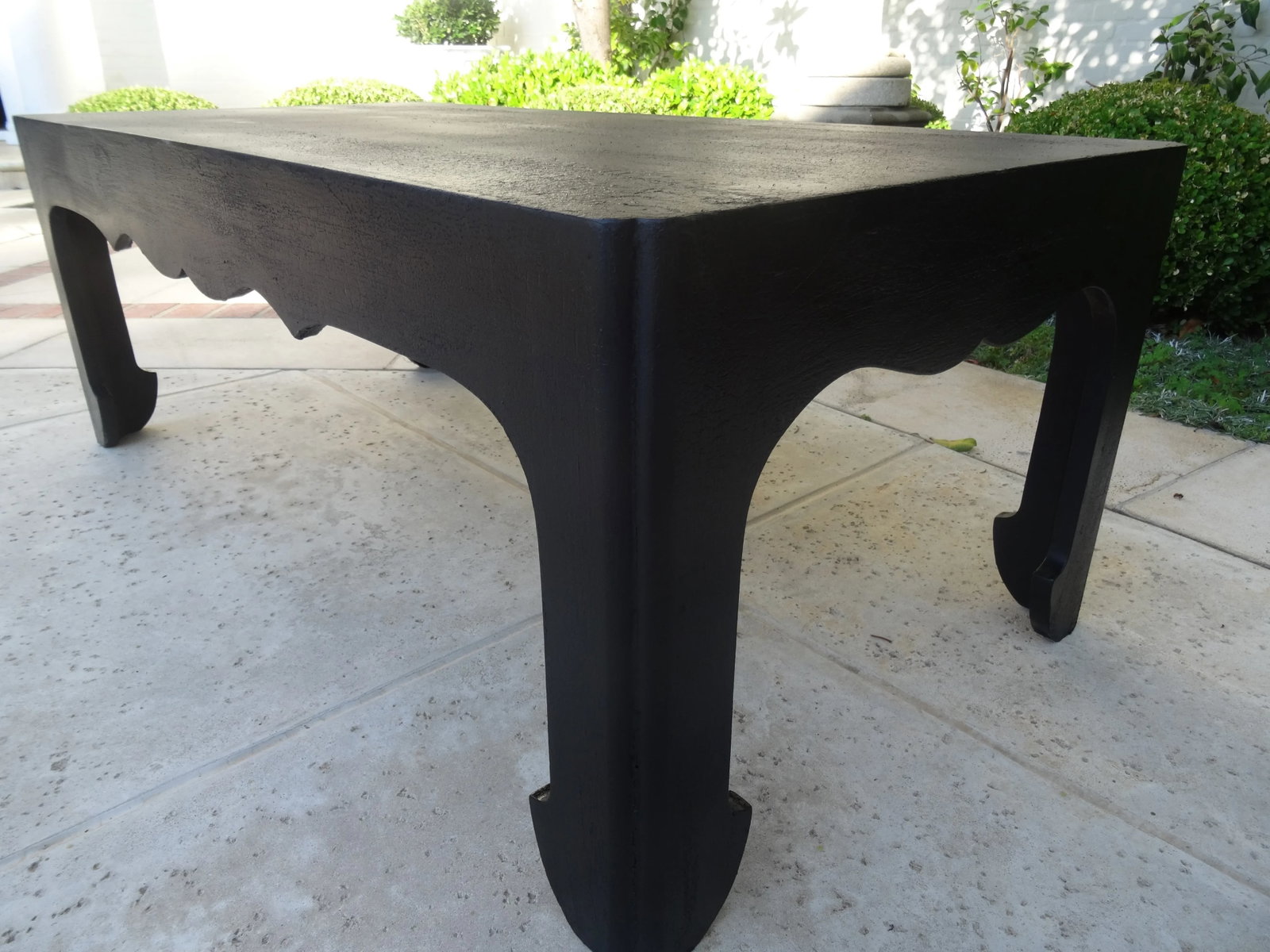 Modern Crackle Finish Coffee Table - 9