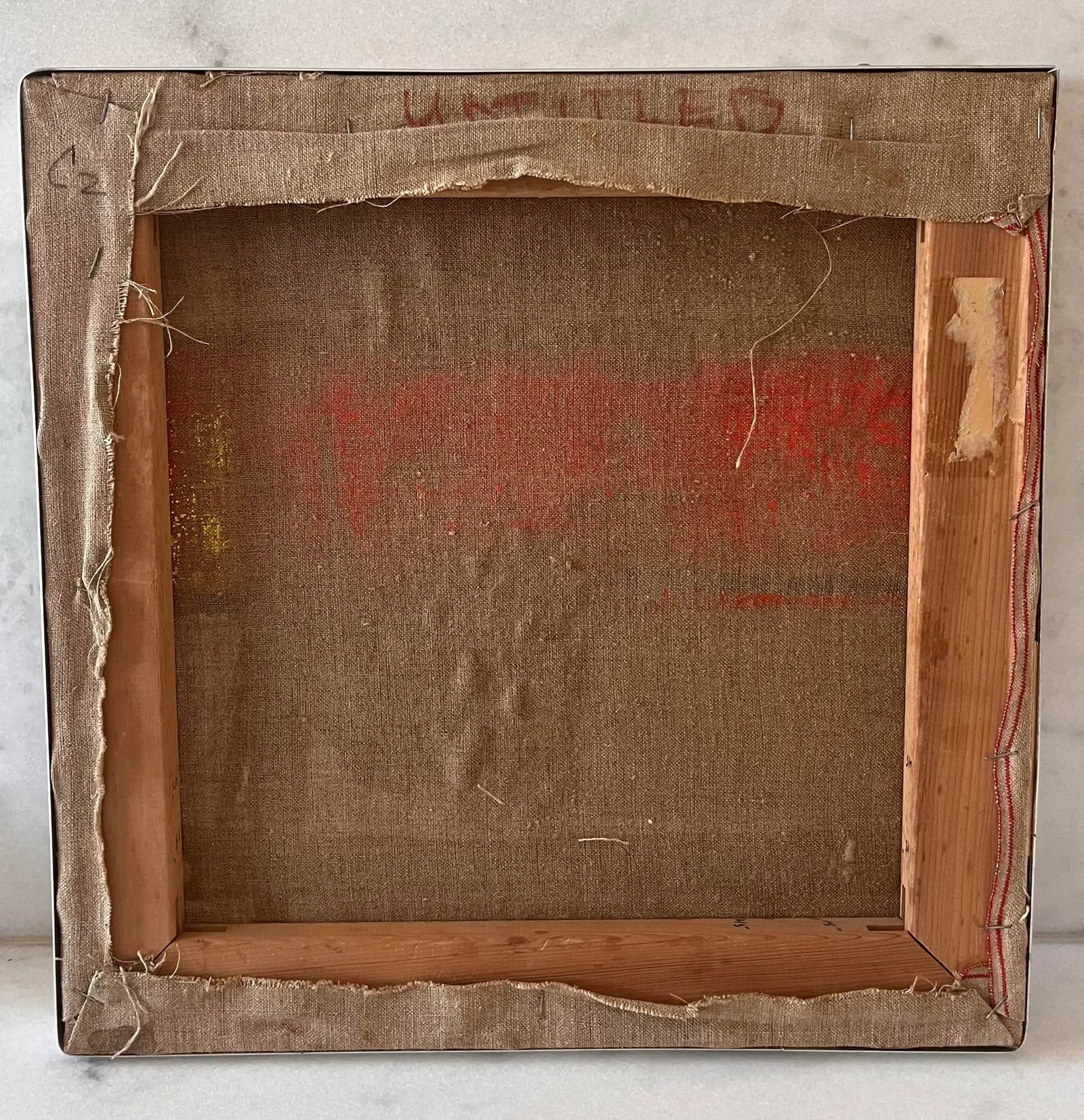 Vintage Janet Lippincott Mixed-Media Abstract Landscape Oil Painting and Fabric Collage - 10