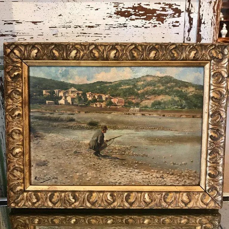 19th Century Spanish Sporting Painting by E.Gioquinto, 1892 - 6