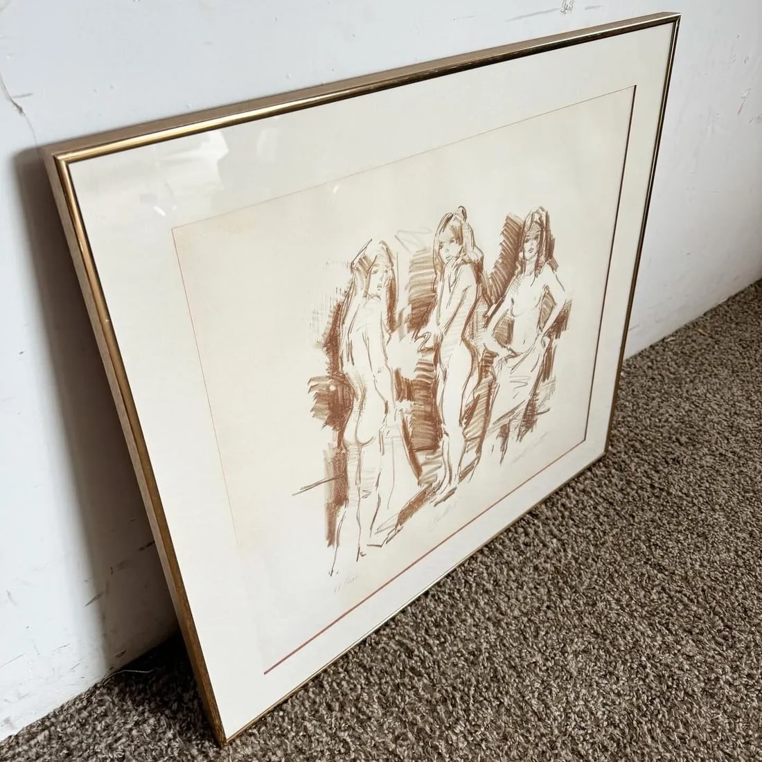 Signed and Numbered Lithograph "Bathers" by Jan De Ruth - 3