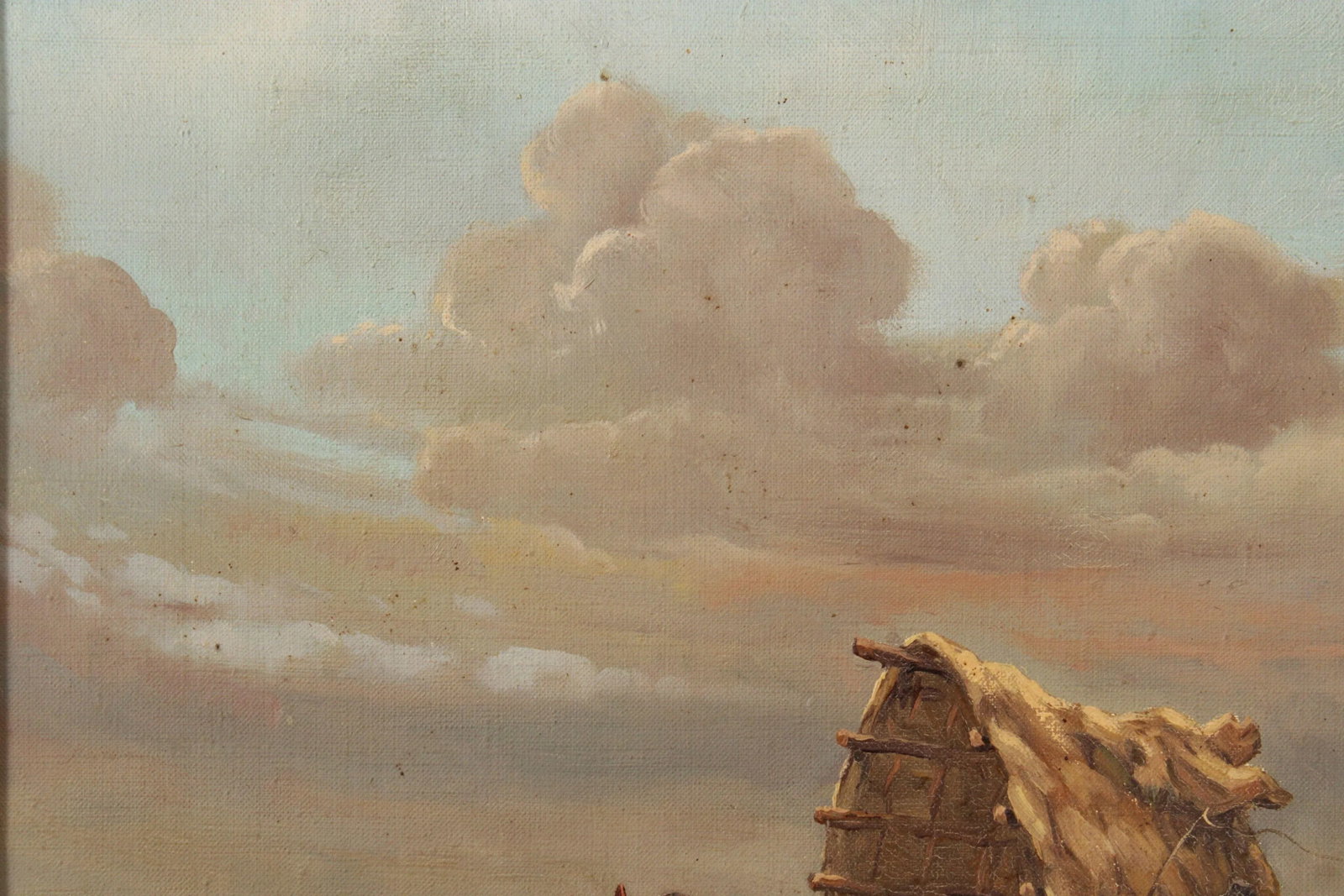 Elemer Kovacs Framed Covered Wagon Painting - 6