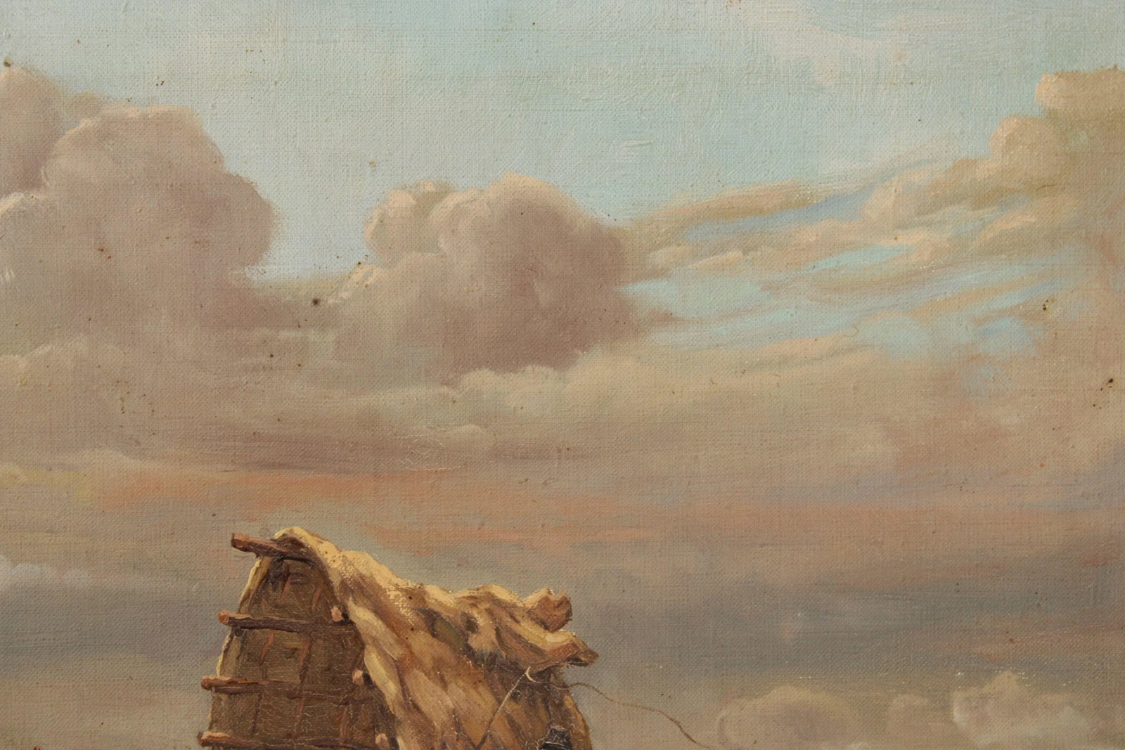 Elemer Kovacs Framed Covered Wagon Painting - 7