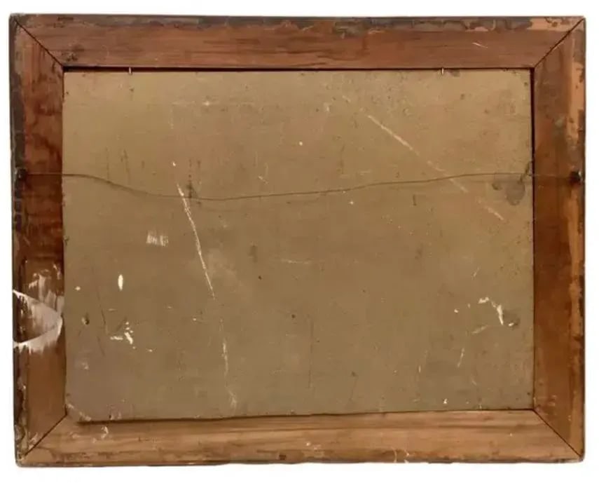 19th Century Dutch Oil on Artist Board Painting, Framed - 7