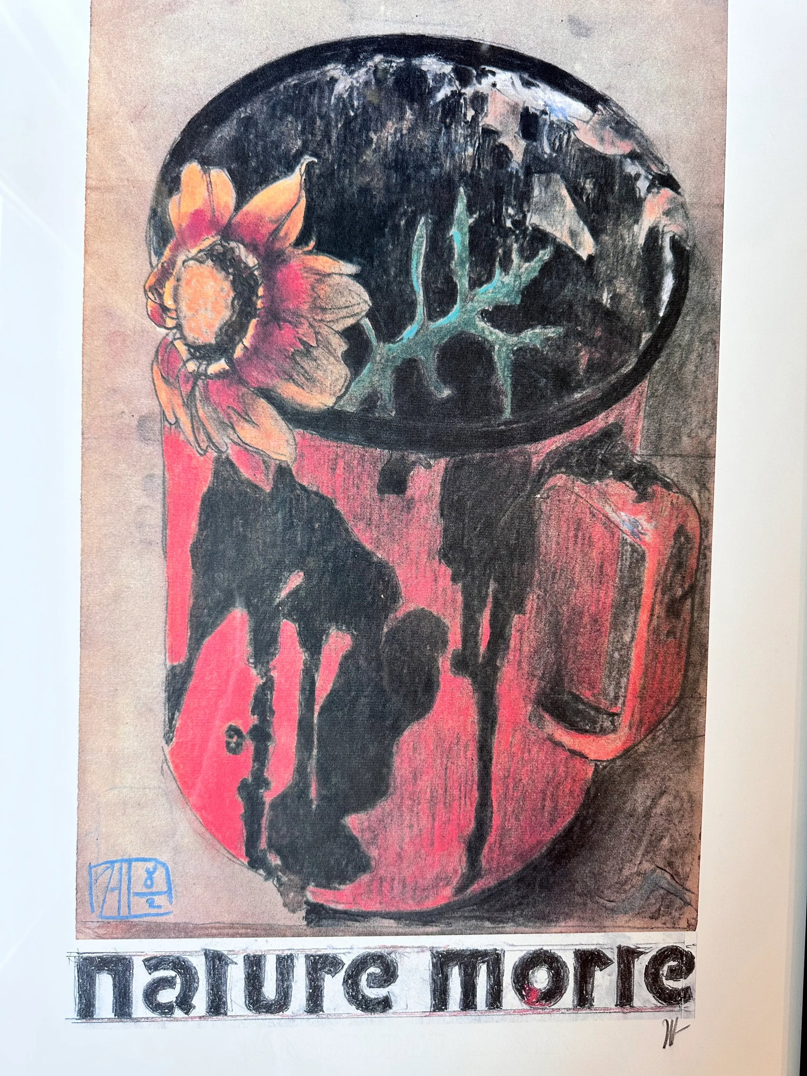 Horst Janssen "Nature Morte" Hand Signed Color Lithograph Poster Framed - 3