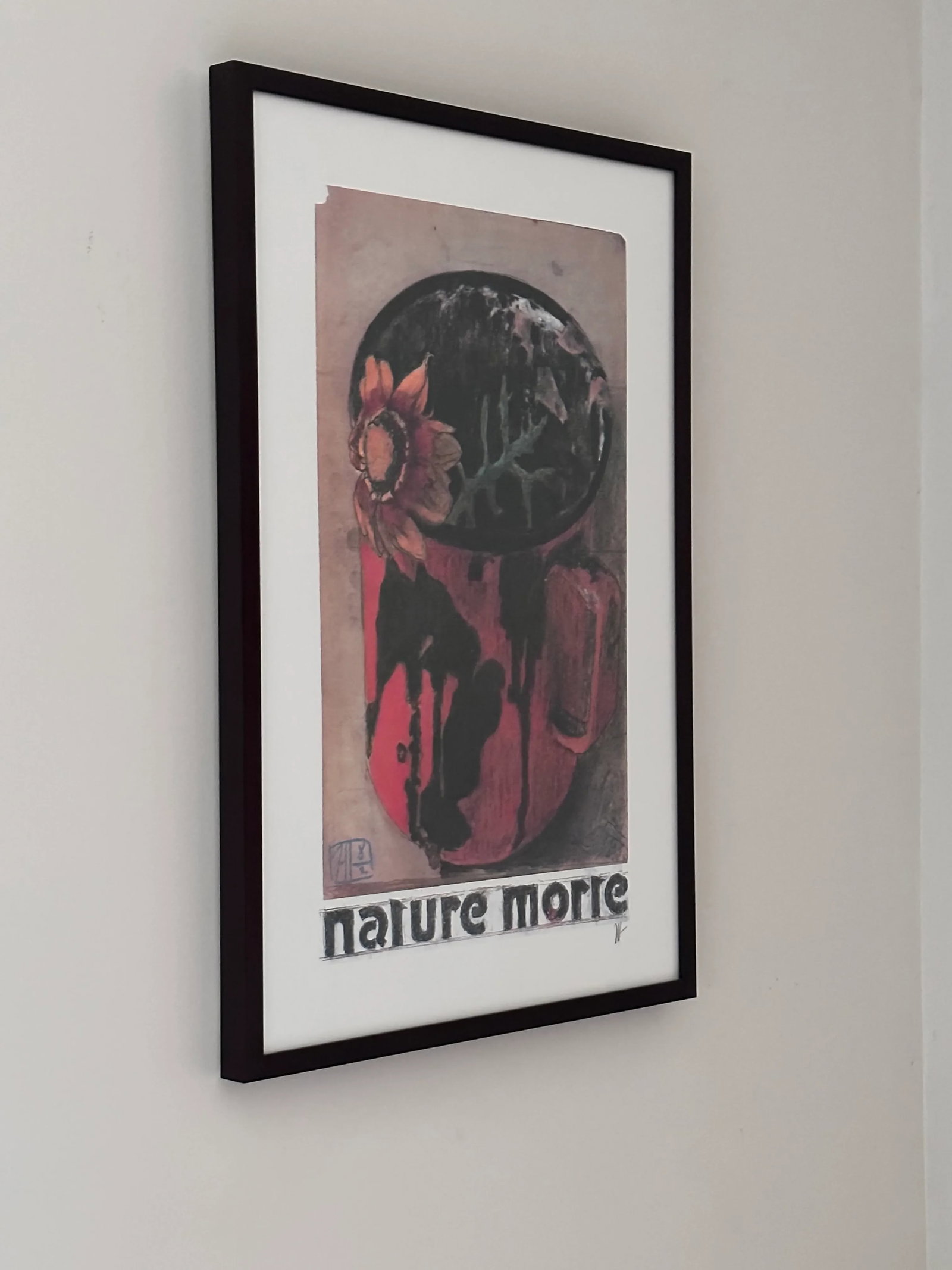 Horst Janssen "Nature Morte" Hand Signed Color Lithograph Poster Framed - 5