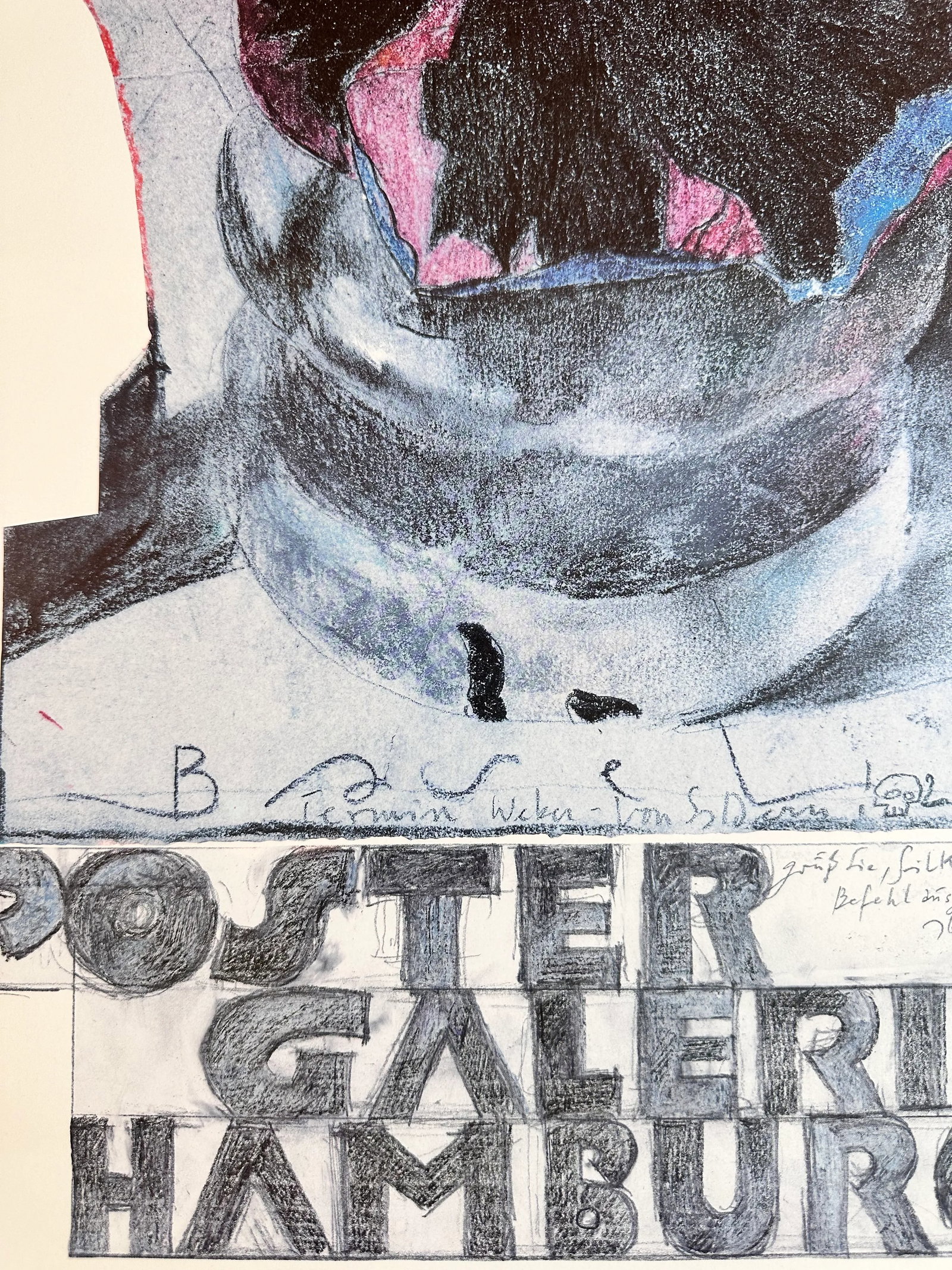 Horst Janssen Signed Poster Galerie Hamburg 1982 - 5