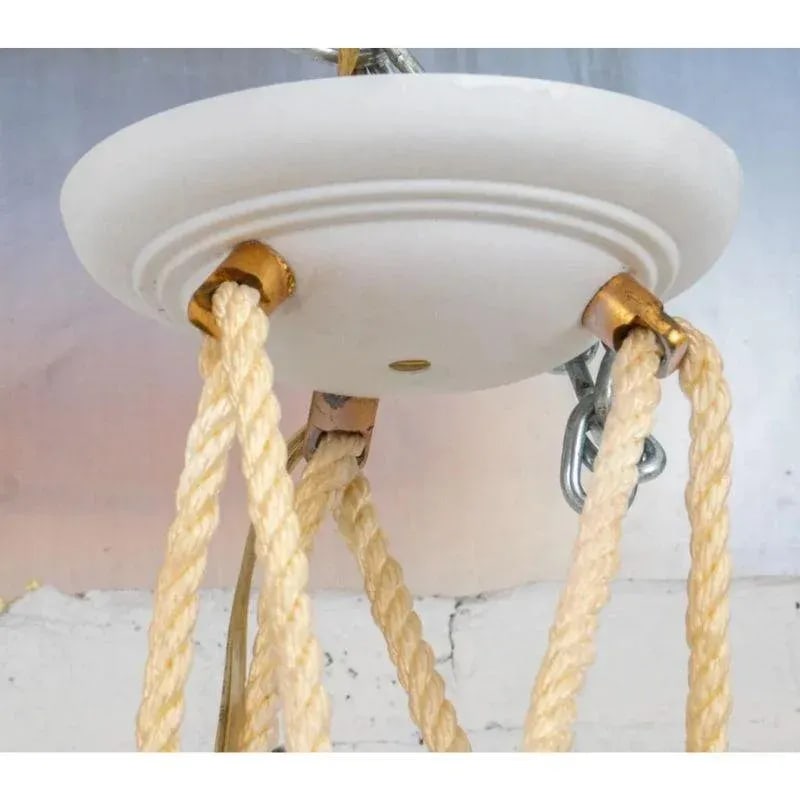 Small Shell Form Ceiling Pendant in Serge Roche Style - 3
