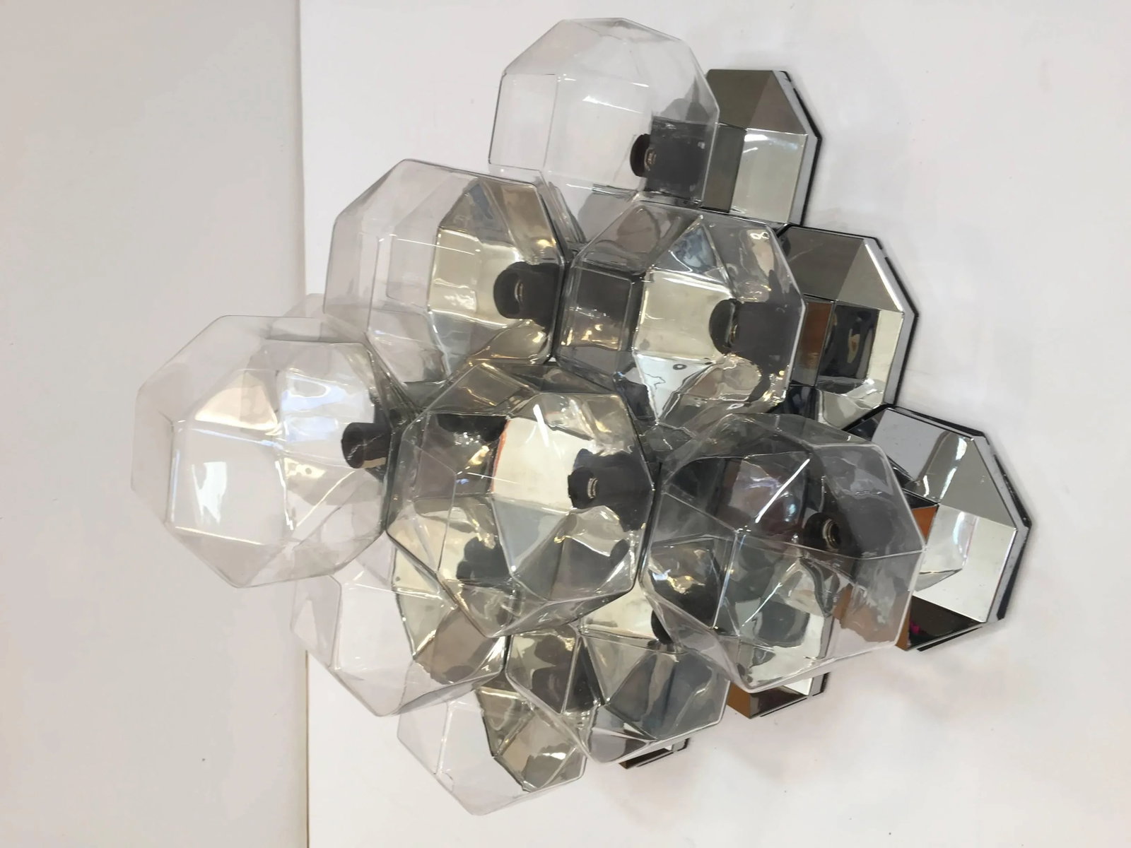 1970s Extra Large Modular Wall or Ceiling Lamp by Motoko Ishii for Staff - 3