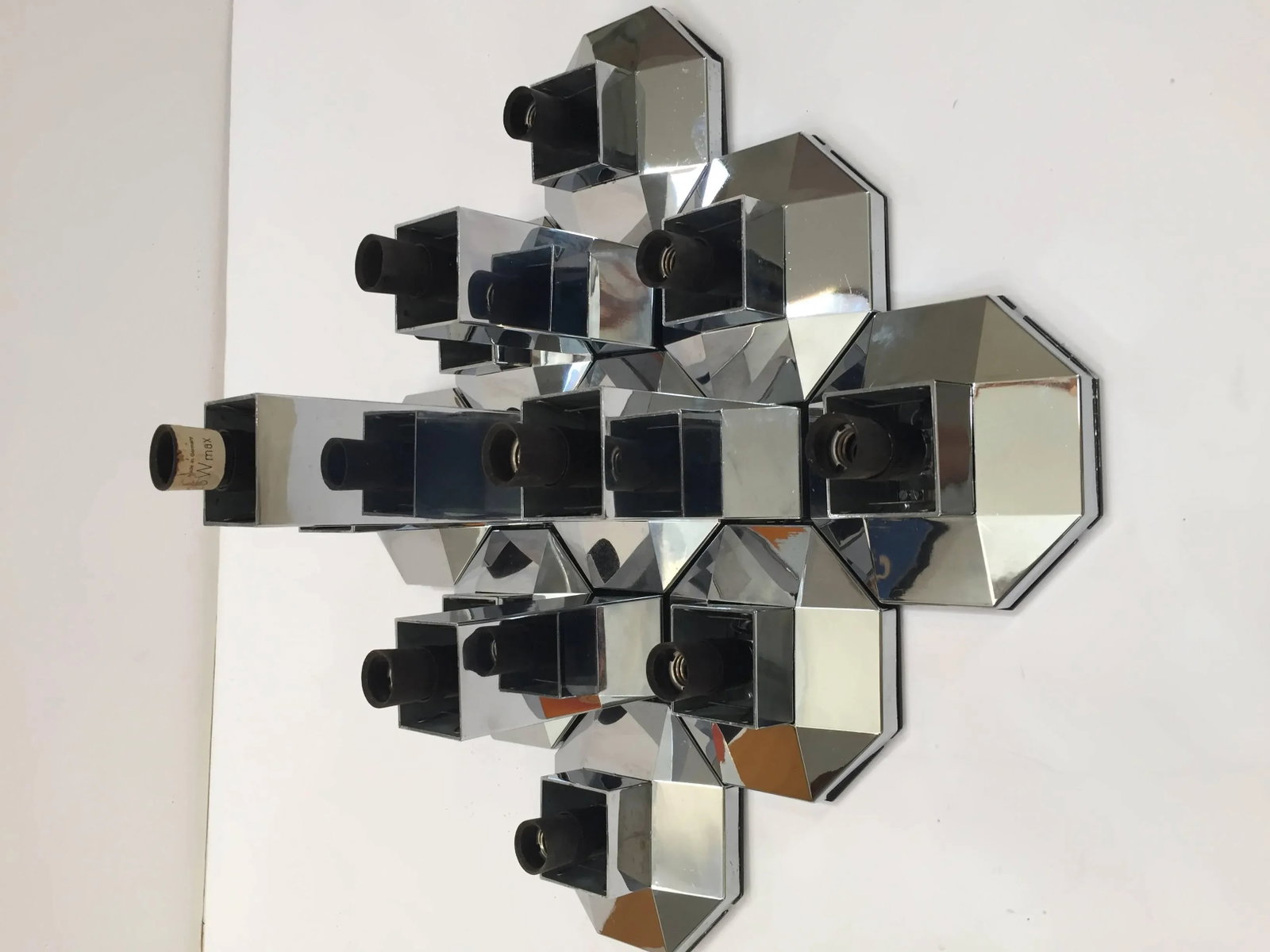1970s Extra Large Modular Wall or Ceiling Lamp by Motoko Ishii for Staff - 6