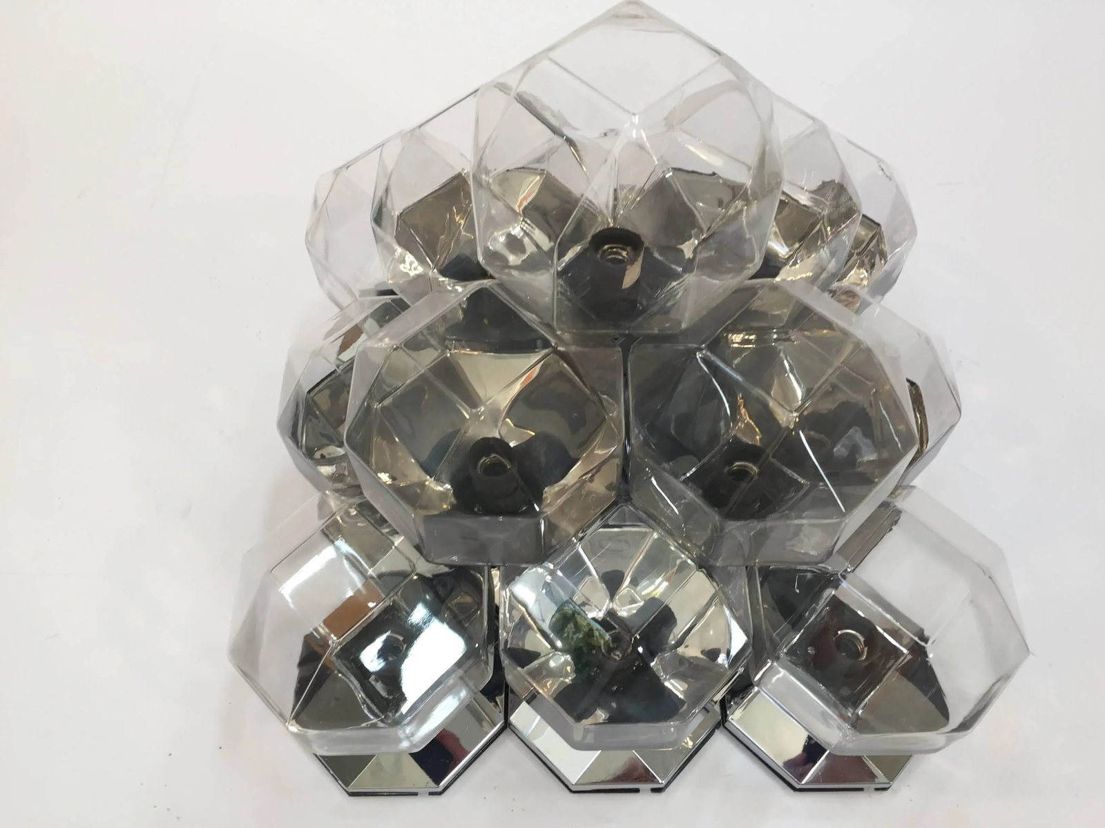 1970s Extra Large Modular Wall or Ceiling Lamp by Motoko Ishii for Staff - 9