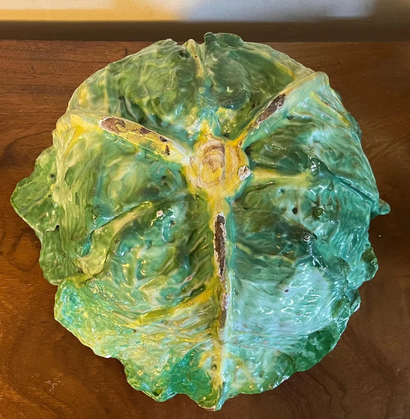 Antique 18th Century French Faience Lettuceware Cabbage Soup Tureen - 6