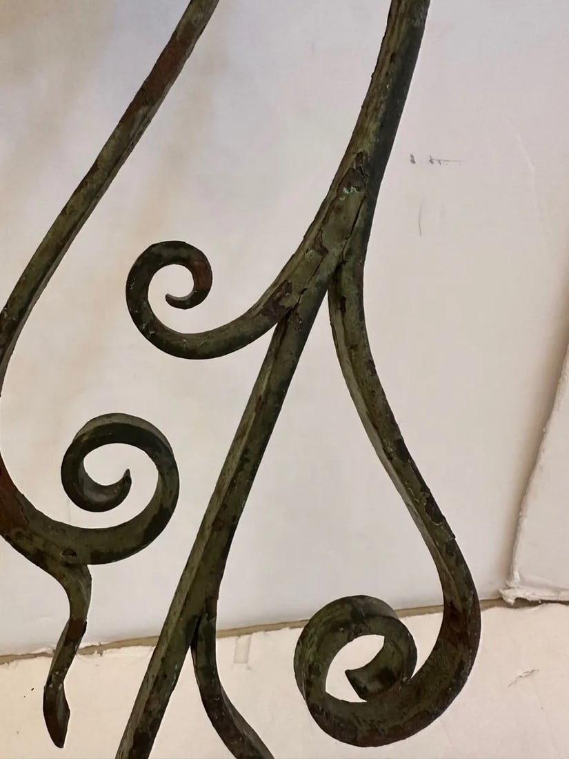 Antique Wrought Iron Wall Sconces -A Pair - 2