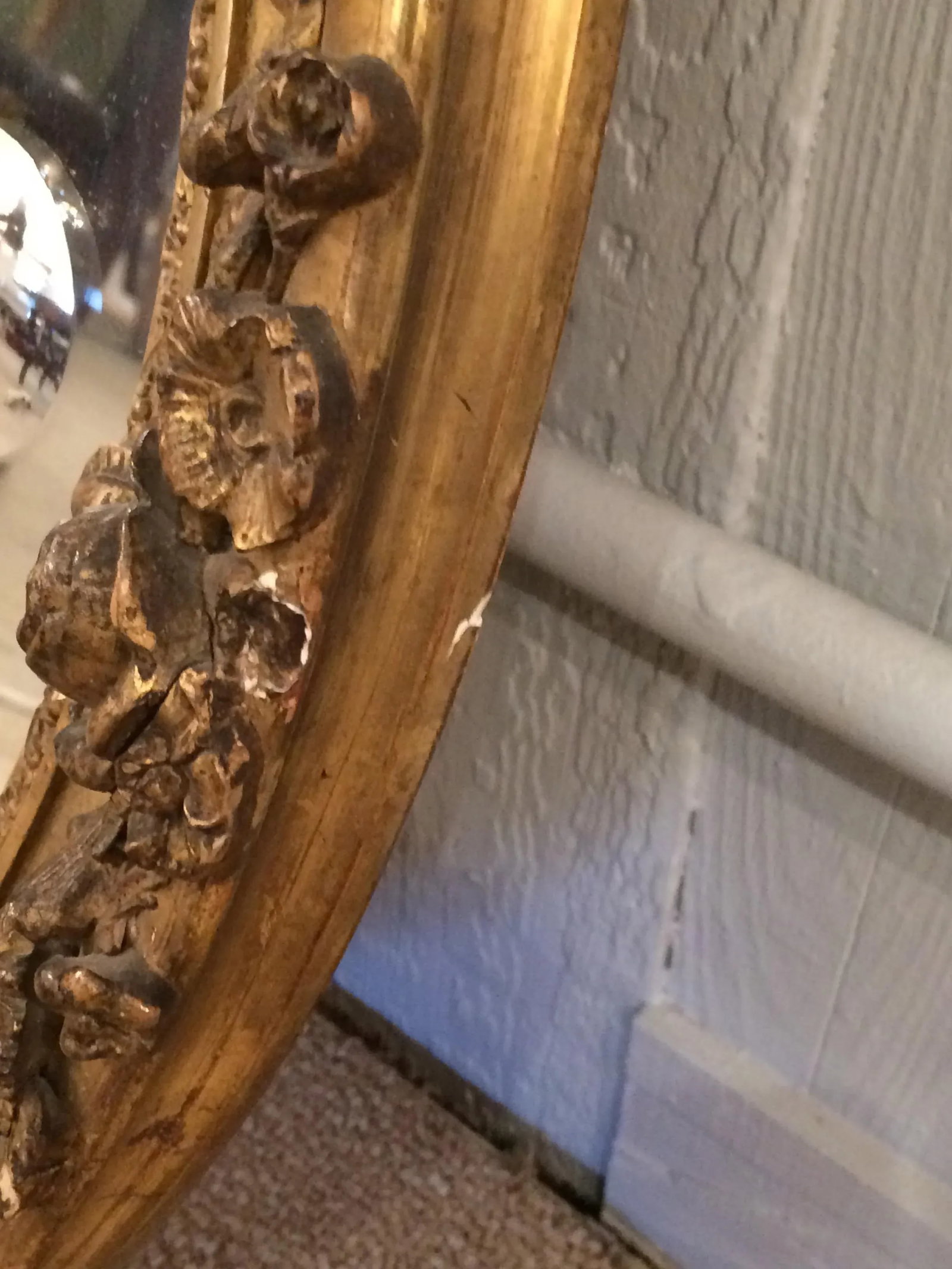 French Framed Oval Mirror - 2