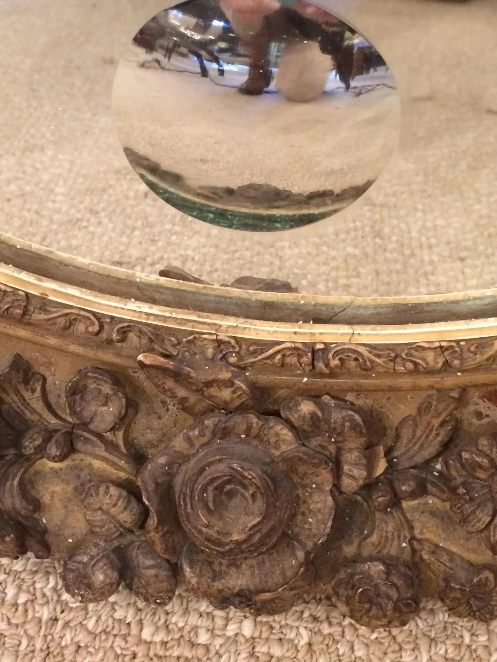 French Framed Oval Mirror - 8
