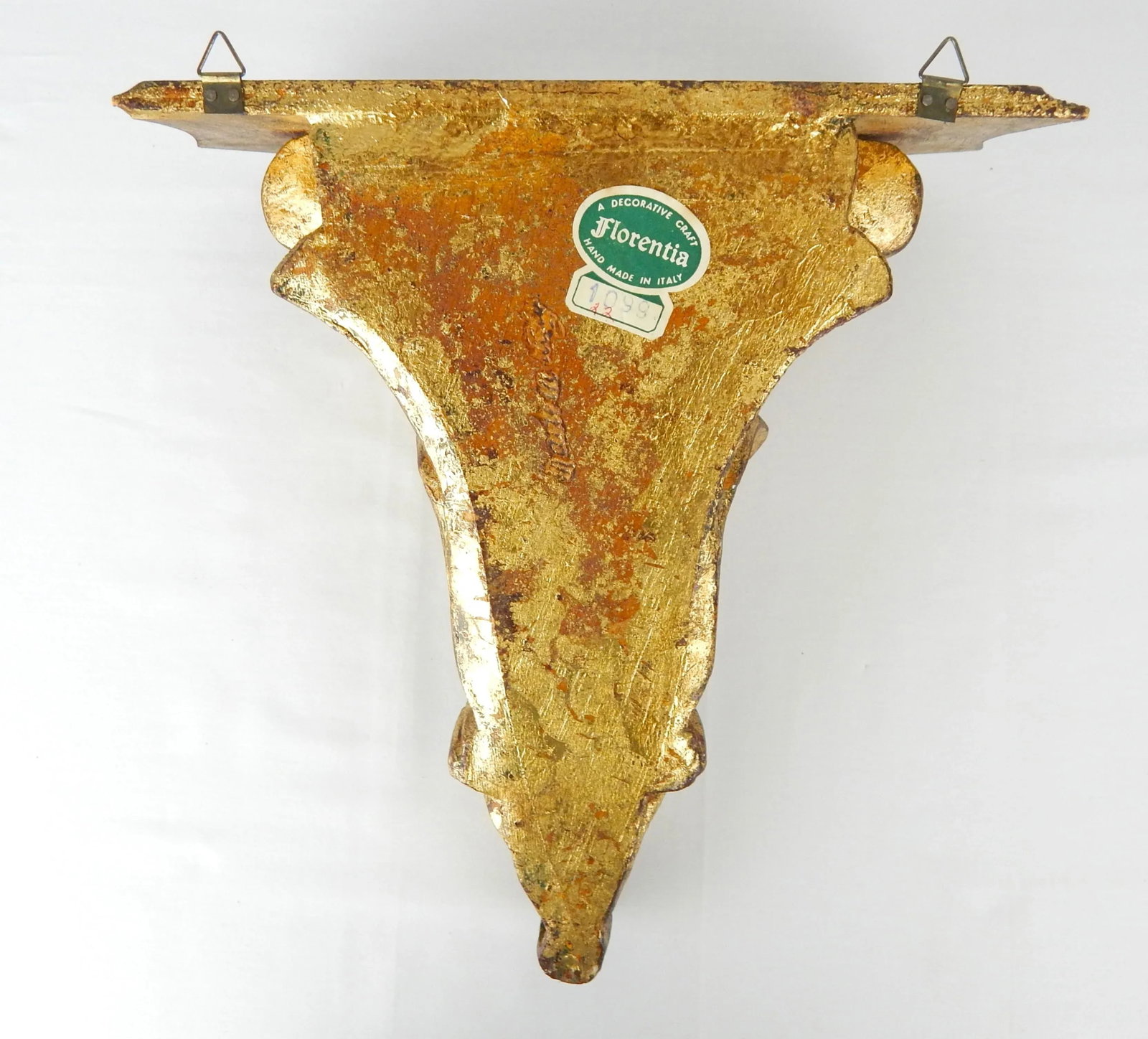 Large Giltwood Vintage Florentia Acanthus Leaf Brackets- Set of 2 - 7