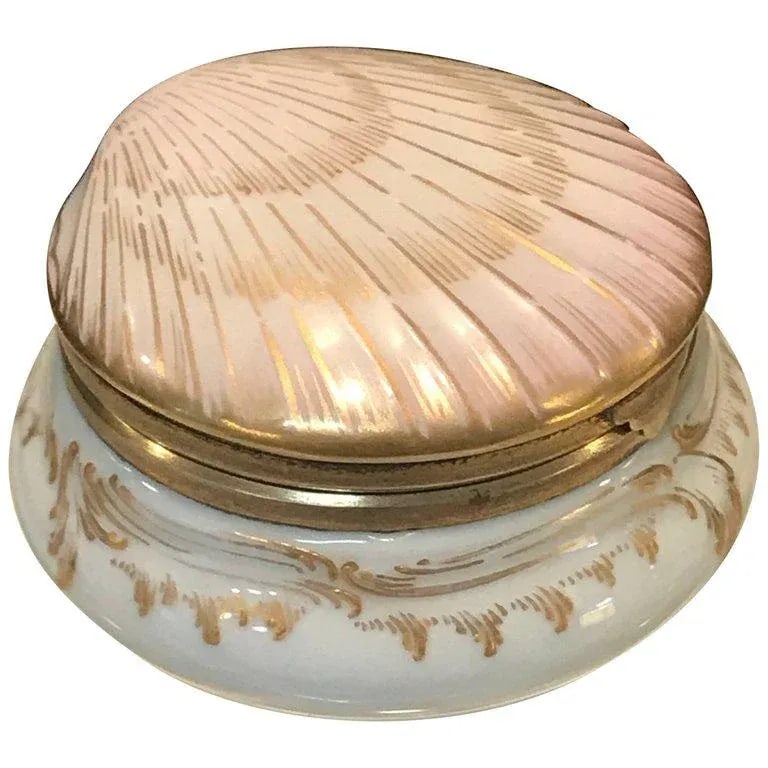 Late 19th Century Kpm Shell and Flower Motif Cabinet or Patch Box - 11