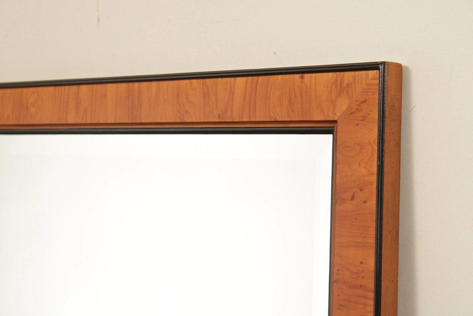 Drexel Yorkshire Rectangular Yew Wood Wall Mirror - 6