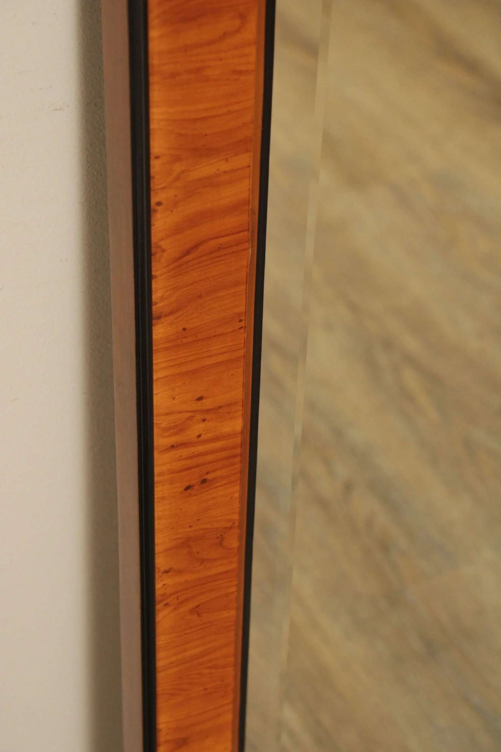 Drexel Yorkshire Rectangular Yew Wood Wall Mirror - 9