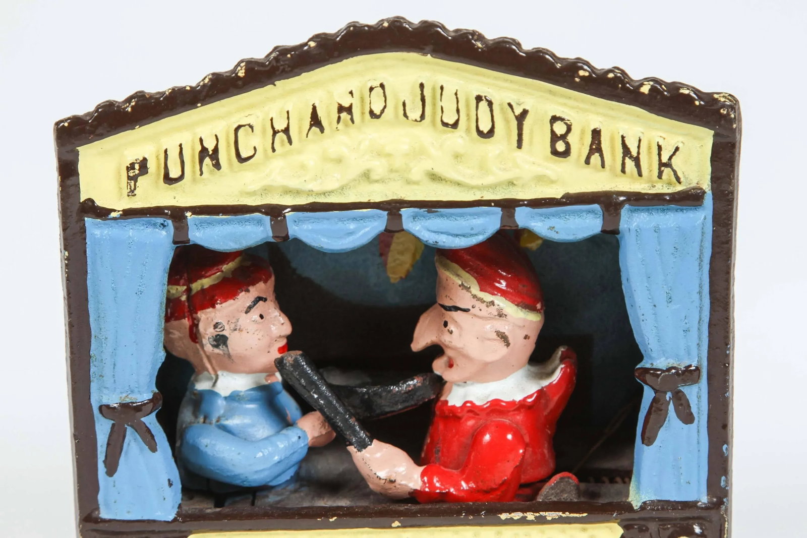 Cast Iron Punch and Judy Bank Antique Toy - 8