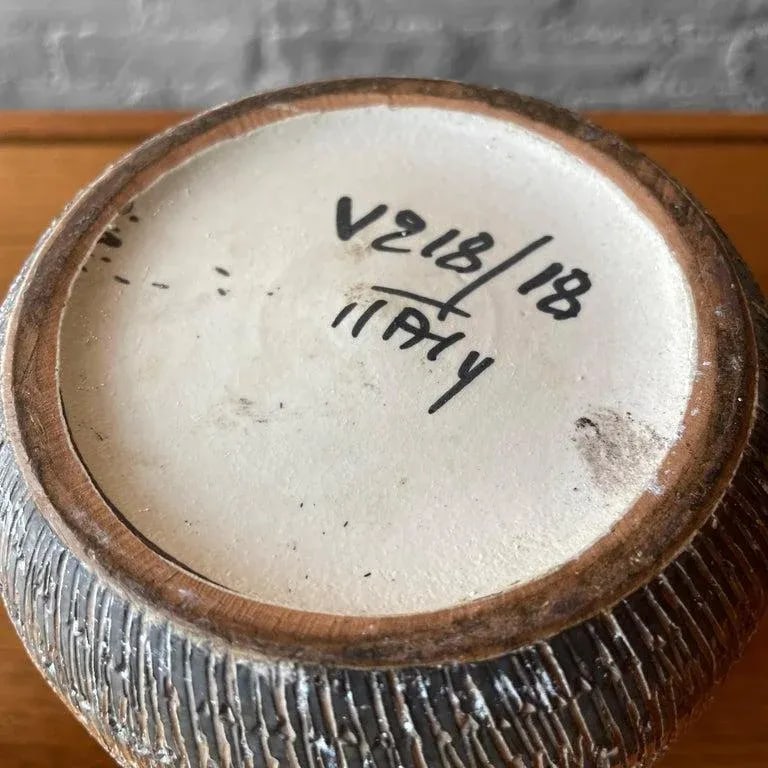 1960s Seta Art Pottery Vase by Aldo Londi for Bitossi, Raymor - 12