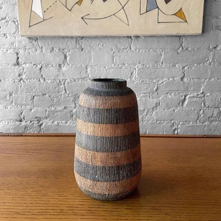 1960s Seta Art Pottery Vase by Aldo Londi for Bitossi, Raymor - 2