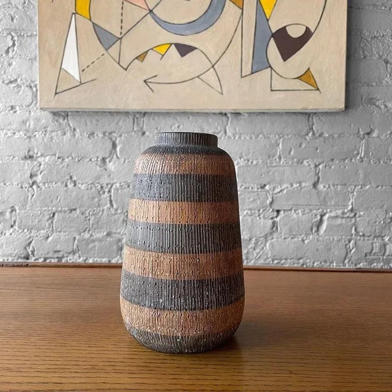 1960s Seta Art Pottery Vase by Aldo Londi for Bitossi, Raymor - 3