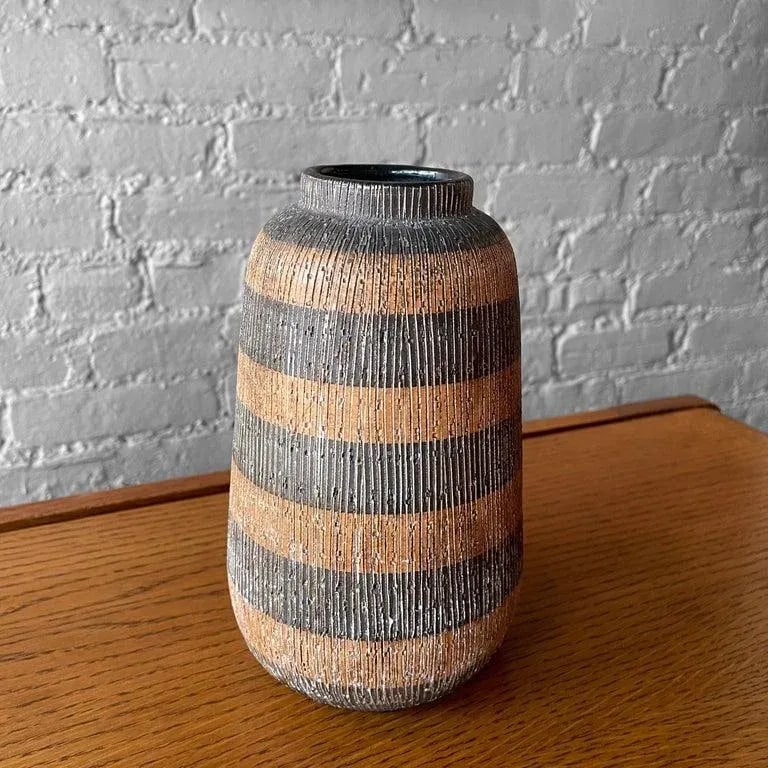 1960s Seta Art Pottery Vase by Aldo Londi for Bitossi, Raymor - 4