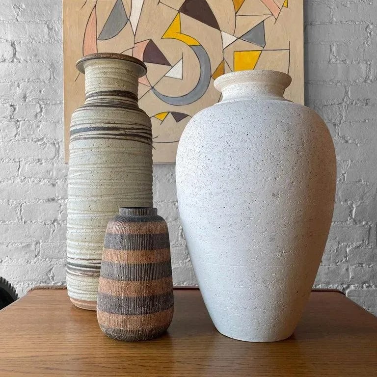1960s Seta Art Pottery Vase by Aldo Londi for Bitossi, Raymor - 5
